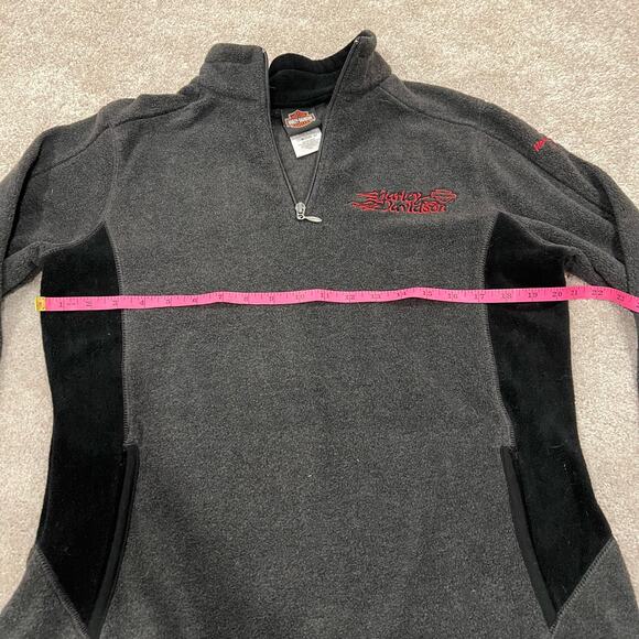 Harley Davidson Women's Fleece Quarter Zip in Grey El Paso, TX Size Large - Picture 10 of 10